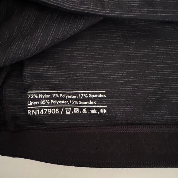 Outdoor Voices TechSweat Crop Top High Neck Sports Bra Black Heather Medium - Picture 4 of 4